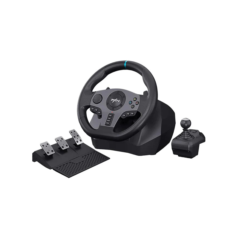 PXN V9 Racing Steering Wheel With 3 Pedals And Gear Shifter
