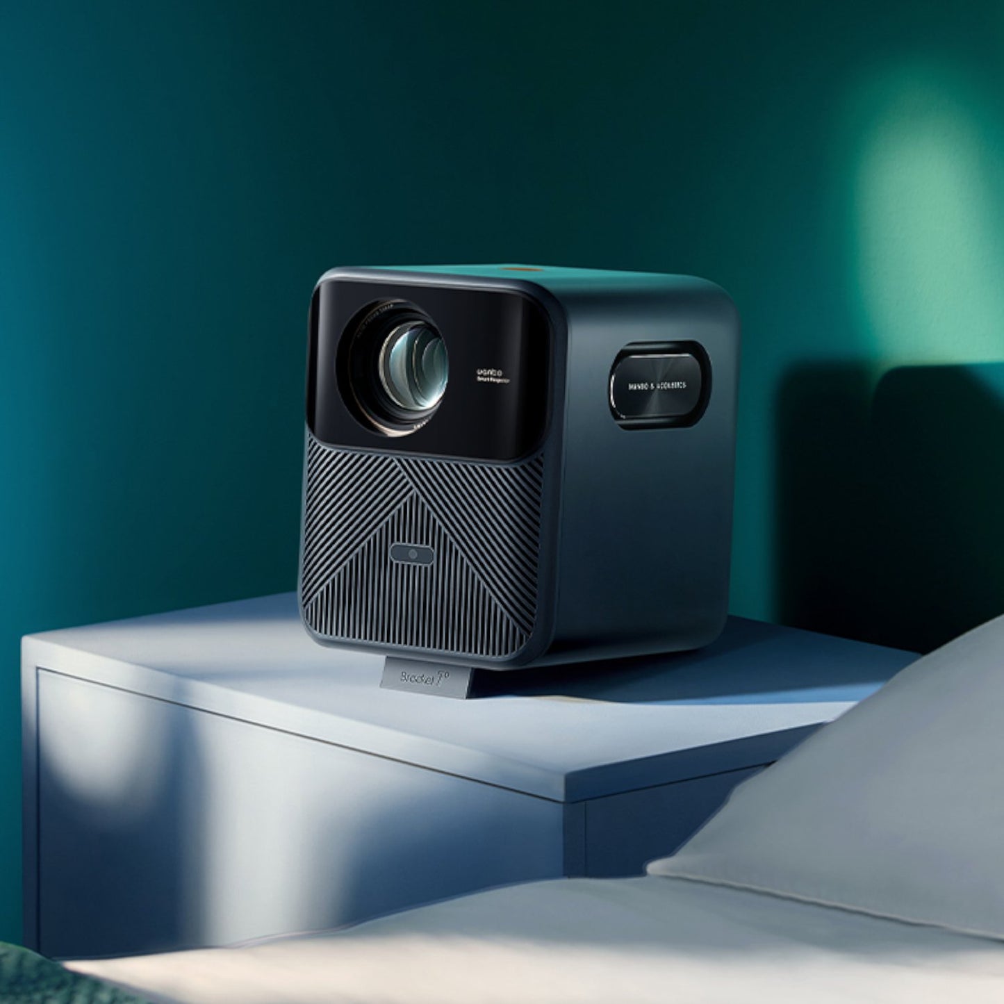WANBO MOZART 1 PRO 1080P 900ANSI Android 11 Smart Home Theatre Projector – Dark Blue