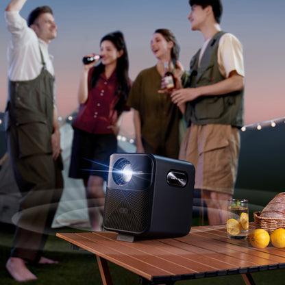 WANBO MOZART 1 PRO 1080P 900ANSI Android 11 Smart Home Theatre Projector – Dark Blue